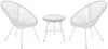 Vente-unique - ALIOS Gartensitzgruppe HarzGlas Weiß - B 50 cm82 cm x H 50 cm83,5 cm x L 50 cm72 cm Bild 2