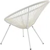 Vente-unique - ALIOS Gartensitzgruppe HarzGlas Weiß - B 50 cm82 cm x H 50 cm83,5 cm x L 50 cm72 cm Bild 4