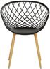 Gartenstuhl mit Armlehnen 6er Set Gartensessel Schwarz Stühle Balkonstühle Kunststoff Küchenstühle Outdoor-Stuhl Terrassenstühle Bild 4