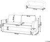 Sofa 2-Sitzer MARE Stoff Grau Bild 2