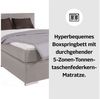 COTTA Boxspringbett Simba erhältlich in verschiedenen Breiten, Farben und Härtegraden, im Bezugsstoff: Karo Bild 3