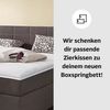 COTTA Boxspringbett Simba erhältlich in verschiedenen Breiten, Farben und Härtegraden, im Bezugsstoff: Karo Bild 4