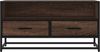 vidaXL TV-Schrank Eichen-Optik 80x34,5x40 cm Holzwerkstoff und Metall 848813 Bild 4