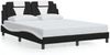 vidaXL Bettgestell "Viana" ohne Matratze Schwarz und Weiß 160x200 cm Kunstleder 3208108 Bild 2