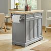 SoBuy FKW71-HG Kücheninsel, MDF, Lackiert, Grau, 115 x 92 x 71 cm Bild 4