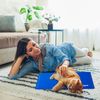 Relaxdays Kühlmatte Hund blau Bild 5