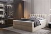 Palermo Boxspringbett mit Bettkästen H3 Matratze mit Topper (Beige, 200x200 cm) Bild 4