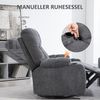 HOMCOM Relaxsessel Fernsehsessel mit Liegefunktion, Schaukelfunktion und Becherhalter (TV-Sessel, 1-St, Ruhesessel), für Wohnzimmer, Dunkelgrau Bild 4