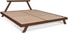 Marior HOME 'ALLEGRO' Doppelbett, 180x200, Buchenholz, Nussbaum Bild 2