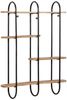 vidaXL Wandregal 90x20x116,5 cm Raues Massivholz Mango 373635 Bild 5
