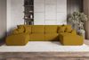 99rooms Gusto Wohnlandschaft Cordstoff POSO Gold mit Schlaffunktion Bild 2