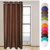 Blickdichte Schwarz Gardine Alessia mit Ösen (Ø4cm) in 140x245cm (BxL), in vielen Größen Farben Bild 5
