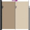 vidaXL Seitenmarkise Ausziehbar Taupe 200x600 cm 4004559 Bild 5