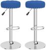 vidaXL Barhocker 2 Stk. Blau Stoff [332975] Bild 2