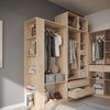Kleiderschrank Elmo Sonoma 80 x 200 cm 2er Set Vicco Bild 5