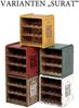 Flaschenbox SURAT Antique Yellow Mahagoni ca. H40cm Shabby Weinregal Cube Regal Bild 5