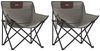 vidaXL Campingstühle 2 Stk. mit Tasche Klappbar Grau 366550 Bild 2