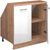 Dachschrägenschrank Rion Weiß Hochglanz 80 x 81.6 cm mit 2 Türen, Schrankkorpus 60 cm Tiefe Vicco Bild 4