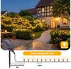 Salcar LED Solarleuchte LED Lichterkette Außen Solar Gartenleuchte Terrasse Balkon Party, 10,75m 240er LED mit Fernbedienung, 13 Modi, Wasserdichte Bild 4