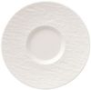Villeroy & Boch Manufacture Rock Kaffeetasse mit Untertasse weiß Bild 1