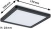 Paulmann No. 71000 LED Panel Atria Shine 190x190 mm 3000K 11,2W Schwarz Bild 3