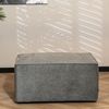 Bronx71 Stoff Hocker Memphis rechteckig anthrazit Bild 2