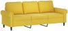 vidaXL 3-Sitzer-Sofa mit Zierkissen Gelb 180 cm Samt 3200961 Bild 4