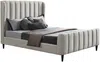 Vente-unique Bett CASAGOTI Stoff Grau, 222x138,5x193,5 cm Bild 2