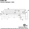 Modulares U-Sofa, Samt mit Stauraum & frei kombinierbaren Modulen, 261x132,5x85 cm, Beige Bild 4
