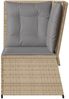 vidaXL Garten-Ecksofa mit Kissen Beige Poly Rattan 368985 Bild 4