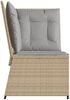 vidaXL Garten-Ecksofa mit Kissen Beige Poly Rattan 368985 Bild 5