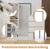 Praktischer Schuhschrank mit Garderobenfunktion in modernem Weiß-Schwarz-Design - Geräumiger Stauraum mit 4 Schubladen 3 Ablagefächern và Kleideraufhängung - Stabile Kommode aus hochwertiger Spanplatte và Metall für Flur Diele Wohnzimmer - Mit Kippsich... Bild 5