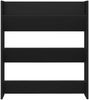 vidaXL Wand-Schuhschrank Schwarz 80x18x90 cm Holzwerkstoff 806779 Bild 4