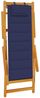 vidaXL Klappstuhl mit Armlehnen Blaues Akazienholz & Textilene 4108069 Bild 4