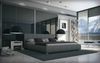 Woodkings 'Luna' Polsterbett, Kunstleder, Grau, 140x200 cm Bild 2