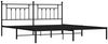 vidaXL Bettgestell mit Kopfteil Metall Schwarz 193x203 cm 353543 Bild 3