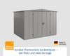 Hörmann Ecostar Metall-Gerätehaus Elegant mit Satteldach Typ 3, 238x303 cm , graualuminium, 7,2 m²,2-flüglige Tür Bild 3