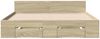 vidaXL Bettgestell mit Schubladen Sonoma-Eiche 135x190cm Holzwerkstoff 3280771 Bild 4