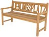 Teak Gartenbank LIEBLINGSPLATZ 150 cm 3-sitzig mit Armlehne Bild 2