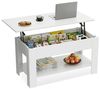 WLIVE Couchtisch Höhenverstellbar und Ausziehbar, Couchtisch Holz mit Stauraum (Wohnzimmertisch für Wohnzimmer, Büro, 1 Tisch), 98 x 48 x 46 cm Bild 4