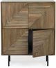 Kommode Seyra aus Mangoholz, modernes Design, naturfarben, 4 Türen, Bizzotto, 92 cm breit Bild 3