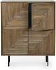 Kommode Seyra aus Mangoholz, modernes Design, naturfarben, 4 Türen, Bizzotto, 92 cm breit Bild 2
