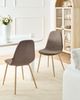 Esszimmerstuhl 2er Set HILDEN Cord Taupe Bild 3