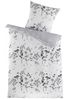Soma Mikrofaser Bettwäsche 135x200 cm Bettbezug 135x200 cm Kopfkissenbezug 80x80 cm Herbes-Wende weiss / schwarz Bild 2
