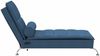 vidaXL Massage-Chaiselongue mit Nackenrolle Blau Stoff 379449 Bild 5
