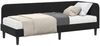 vidaXL Eckbettgestell Schwarz 80 x 200 cm Samt 3394139 Bild 3