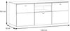 Lowboard COMO Optik: Grau / Planked Eiche mit Beleuchtung von Forte Bild 5