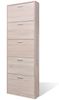 vidaXL Schuhschrank mit 5 Schuhkippern Holz Eichen-Optik 241241 Bild 3