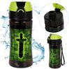 Sarcia. eu Trinkflasche Pixel Wasserflasche 450 ml mit Mundstück, Tritan, für Gamer Kids Bild 5