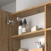 Badspiegelschrank Edelin Anthrazit/Artisan 100 x 75 cm mit Regalen Vicco Bild 4